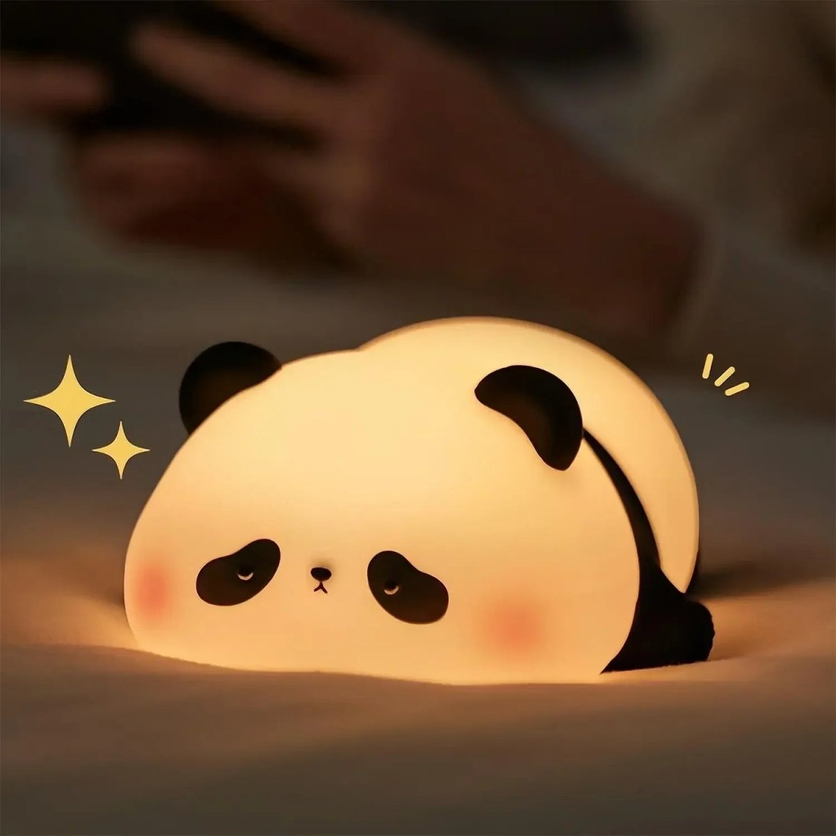 Siliconen kindernachtlampje met dimbaar warm licht dierenontwerp USB-oplaadbaar tijdschakelaar slaapkamer | Sulvida