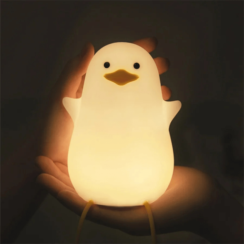 Siliconen kindernachtlampje met dimbaar warm licht dierenontwerp USB-oplaadbaar tijdschakelaar slaapkamer | Sulvida