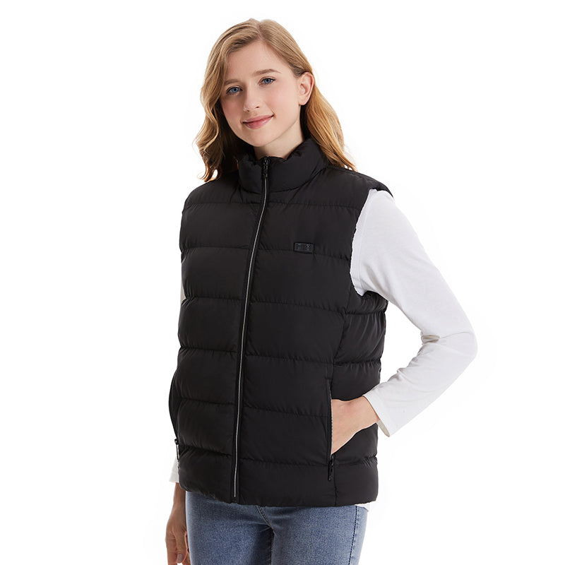 Verwarmbaar vest dames en heren nylon waterdicht verwarmend bodywarmer herfst winter unisex USB oplaadbaar | Sulvida