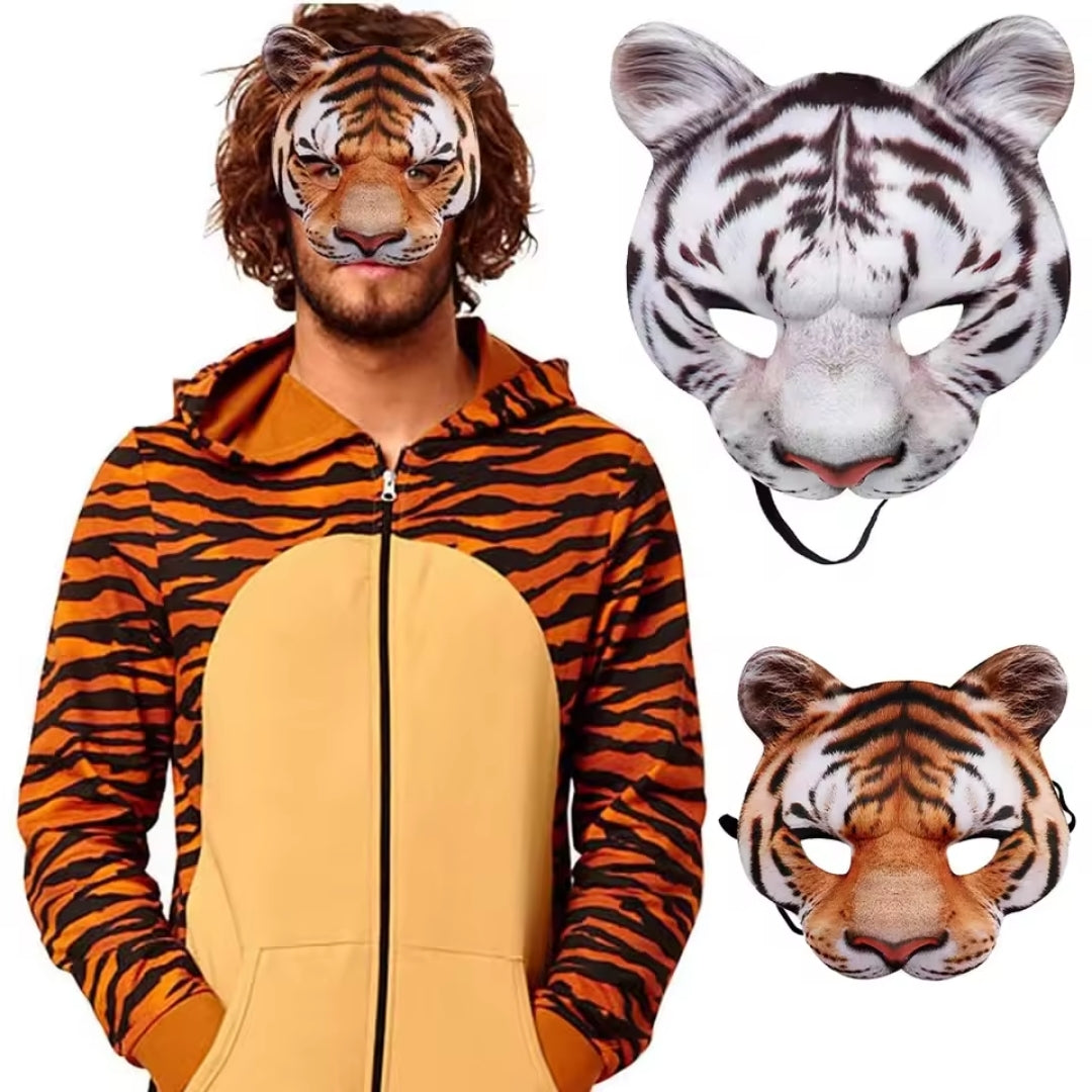Dierenmasker Halfgezicht 3D Foam Design voor Feest Themafeesten Carnaval Kinderfeestjes Meerdere Dierenmotieven | Sulvida