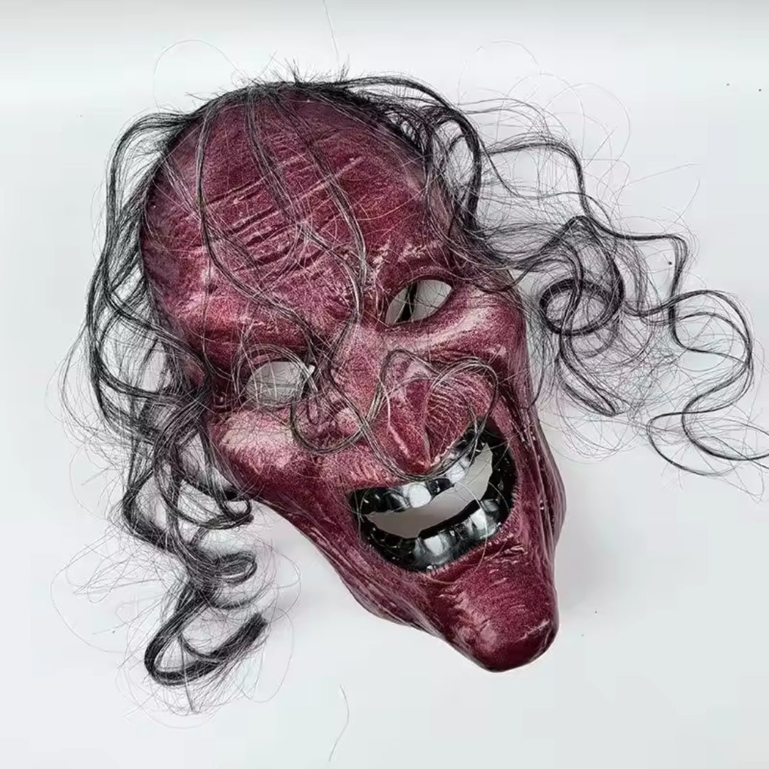 Heksenmasker Halloween Volwassenen Mystiek PVC Horror Gezichtsmasker Verkleedparty Cosplay Tovenares | Sulvida
