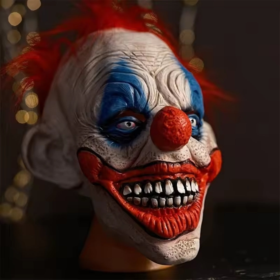 Horrormasker Lachende Clown Latex Volledig Gezicht Halloween Feestmasker Cosplay Kostuum Griezel Accessoire | Sulvida