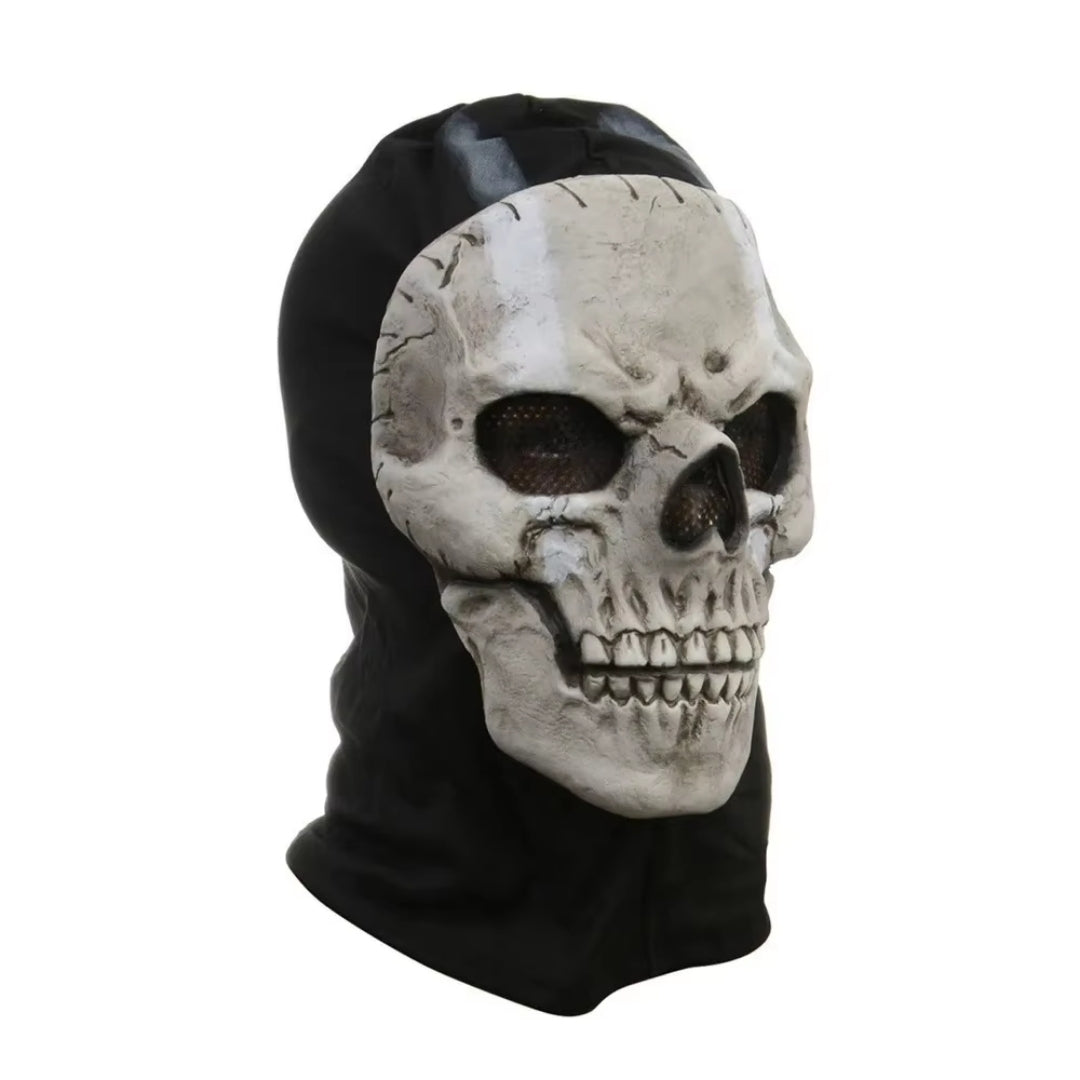 Schedel Masker Horror Latex Volwassenen Griezelig Mysterieus Cosplay Feestmasker Unisex Zwart Wit Halloween | Sulvida