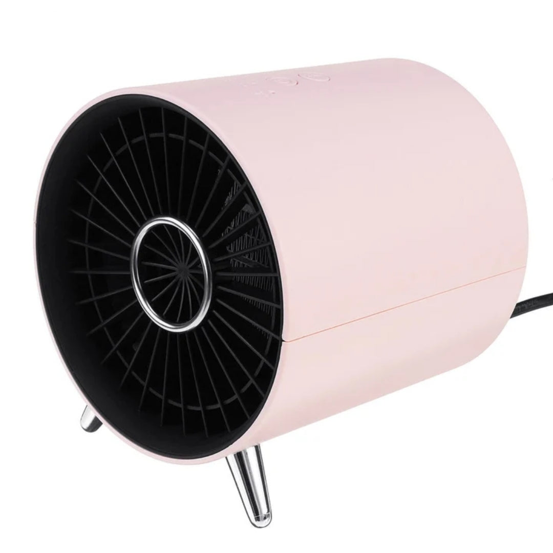 Keramische Mini Kachel 1360W Slimme Temperatuurregeling Wit Roze Veilig Kantoor Slaapkamer Energiezuinig | Sulvida