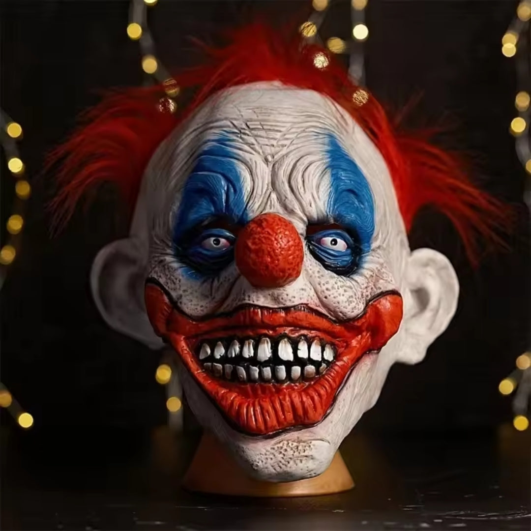Horrormasker Lachende Clown Latex Volledig Gezicht Halloween Feestmasker Cosplay Kostuum Griezel Accessoire | Sulvida