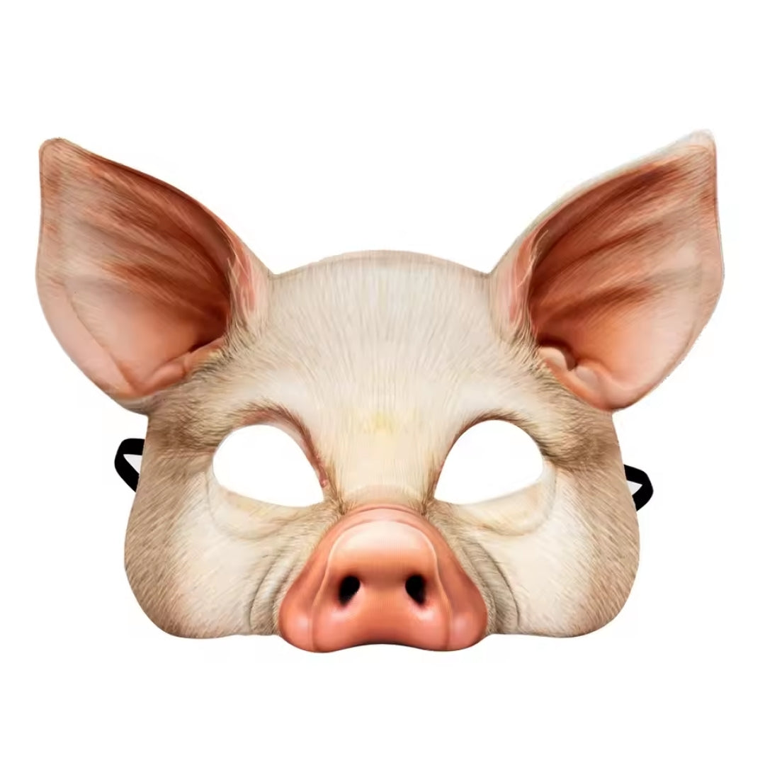 Dierenmasker Halfgezicht 3D Foam Design voor Feest Themafeesten Carnaval Kinderfeestjes Meerdere Dierenmotieven | Sulvida