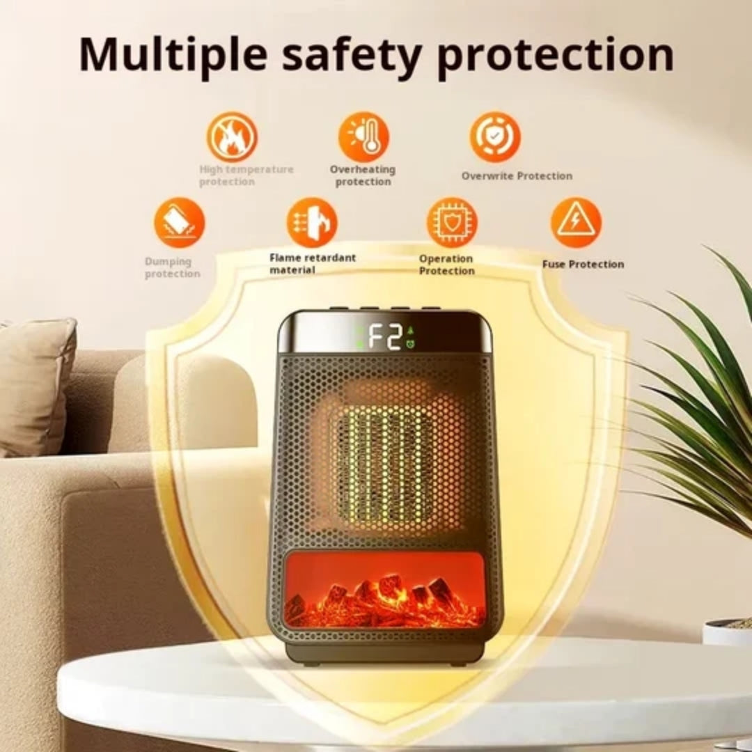 Compacte Keramische Verwarmingsunit Voor Kantoor Woonkamer Slaapkamer Bureau Plug-In Elektrische Verwarmer | Sulvida