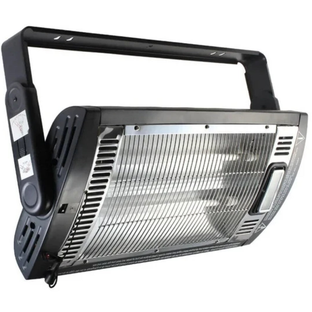 Infrarood Wandverwarmer Buiten en Binnen 1500W Terrasverwarmer Zwart Elektrisch Verstelbaar Wandmontage | Sulvida
