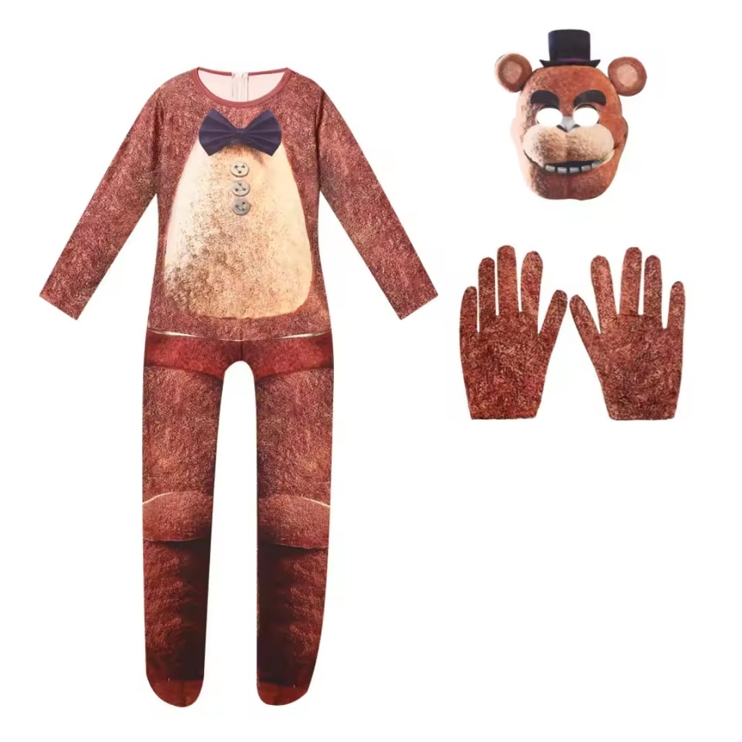 Kinderkostuum Konijn Jumpsuit Verkleedkleding Halloween Carnaval Cosplay Feesten Kinderfeestje Paars Bruin Pluche | Sulvida