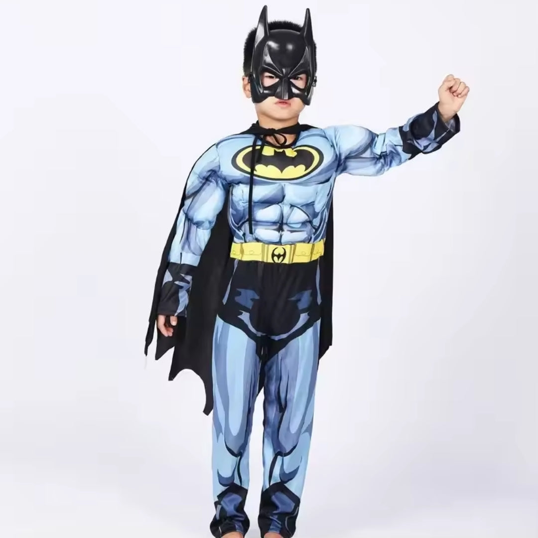 Superheldenkostuum voor Kinderen met Cape en Masker Vleermuis-Thema Verkleedkleding Carnaval Feest Roleplay | Sulvida
