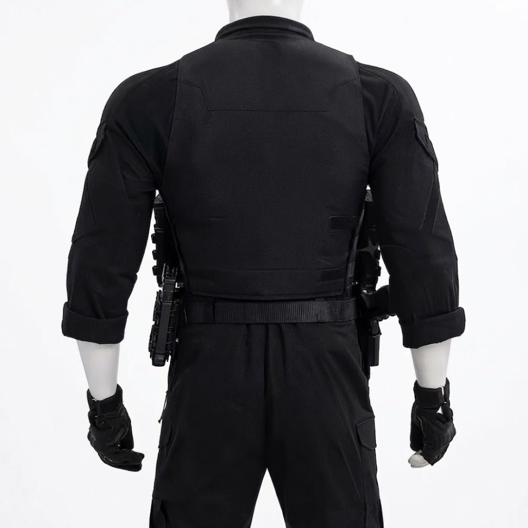 Tactisch Cosplay Kostuum Volwassenen Schedel Zwart Uniseks Halloween Themafeest Polyester Verkleedkleding | Sulvida
