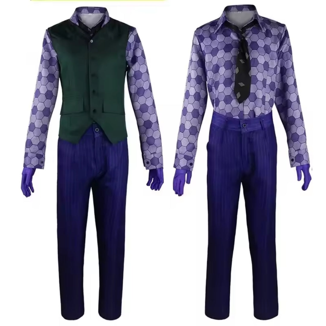 Clownskostuum Volwassenen Compleet Paars Gelaagd Verkleedoutfit Halloween Carnaval Cosplay Feest Party | Sulvida