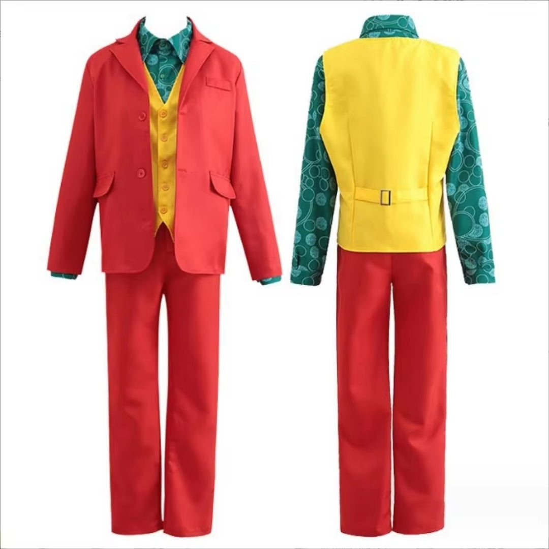 Clownkostuum voor Volwassenen met Groene Pruik Halloween Cosplay Carnaval Themafeest Verkleedkleding Outfit | Sulvida