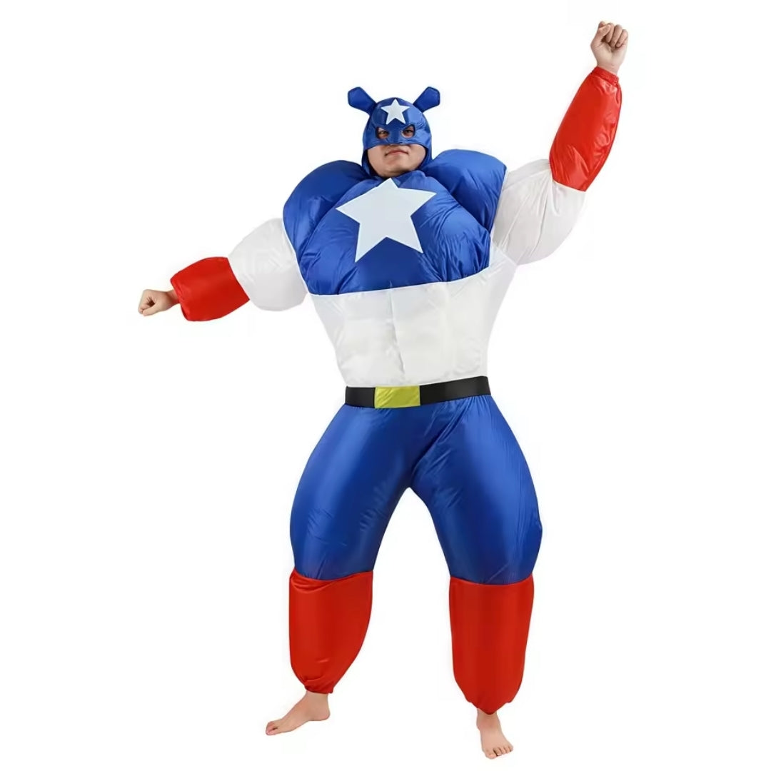 Opblaasbaar Superheldenkostuum Volwassenen Jumpsuit Verkleedkleding Themafeesten Halloween Carnaval Feest | Sulvida
