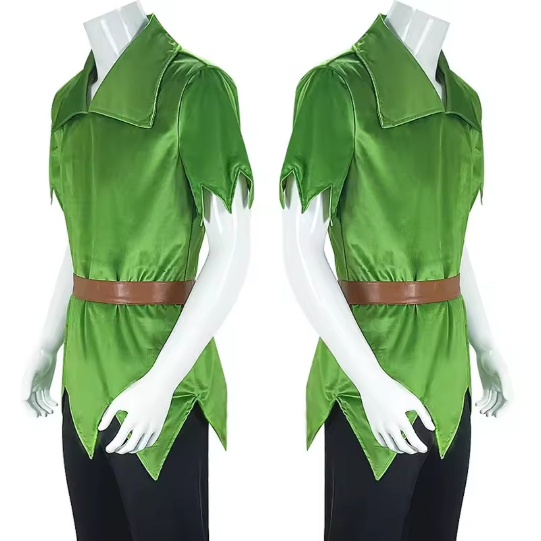 Fantasie Kostuum met Hoed voor Volwassenen Groen Polyester Carnaval Halloween Themafeesten Verkleedkleding | Sulvida