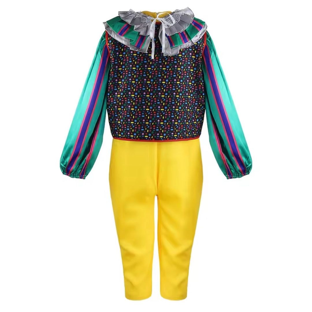 Horrorclown Verkleedoutfit Halloween Carnaval Feest Cosplay Kostuum Kinderen Volwassenen Polyester Griezelig | Sulvida