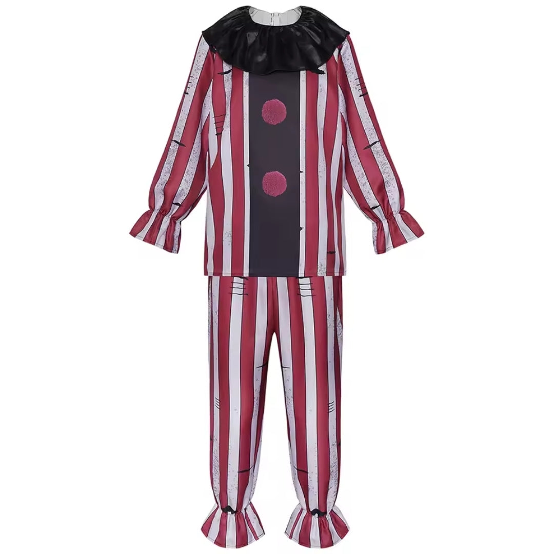 Horrorclown Verkleedpak Heren Polyester Demonenpak Carnaval Themafeest Halloween Griezel Kostuum Party | Sulvida
