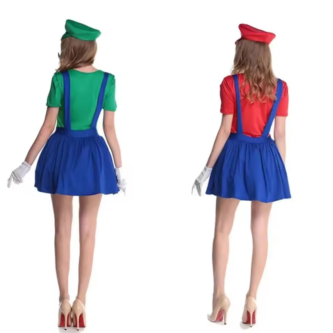 Loodgieter Verkleedkostuum voor Volwassenen – Compleet met Pet en Snor – Halloween Carnaval Feestkleding | Sulvida