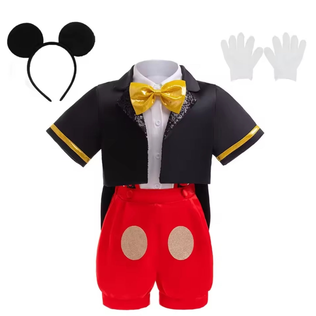 Kinderkostuum Cartoon-figuur Compleet Verkleedset met Stippenjurk en Hoofdband voor Feestjes en Kinderverkleedpartijen | Sulvida