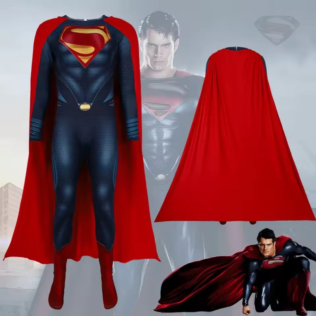 Superheldenpak met Cape voor Jongens Meisjes en Volwassenen Verkleedkleding Feestoutfit Cosplay Jumpsuit | Sulvida