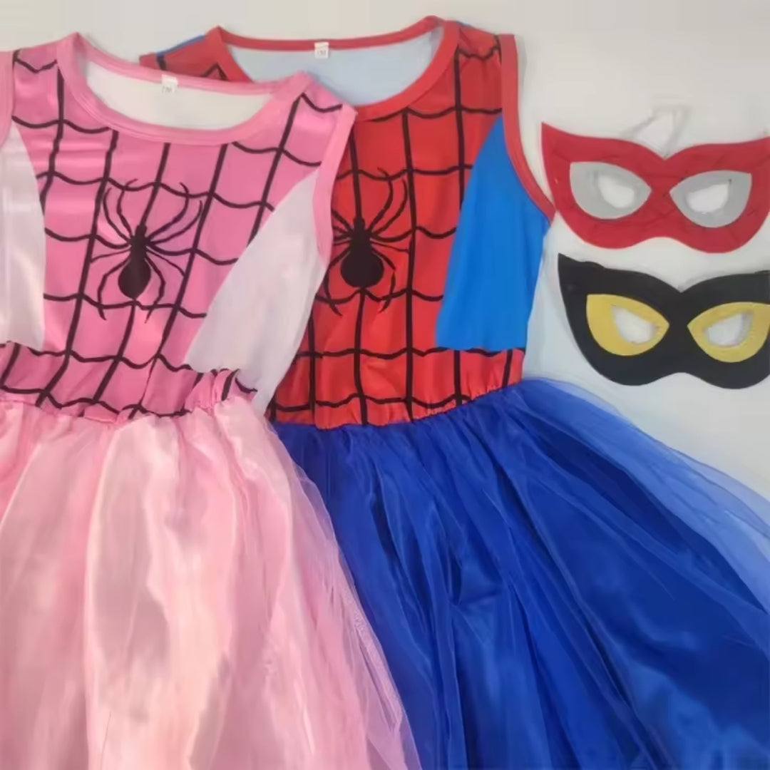 Superheldenkostuum Kind Spinnenprint Uniseks Verkleedkleding Feest Halloween Carnaval Polyester Maskerade | Sulvida