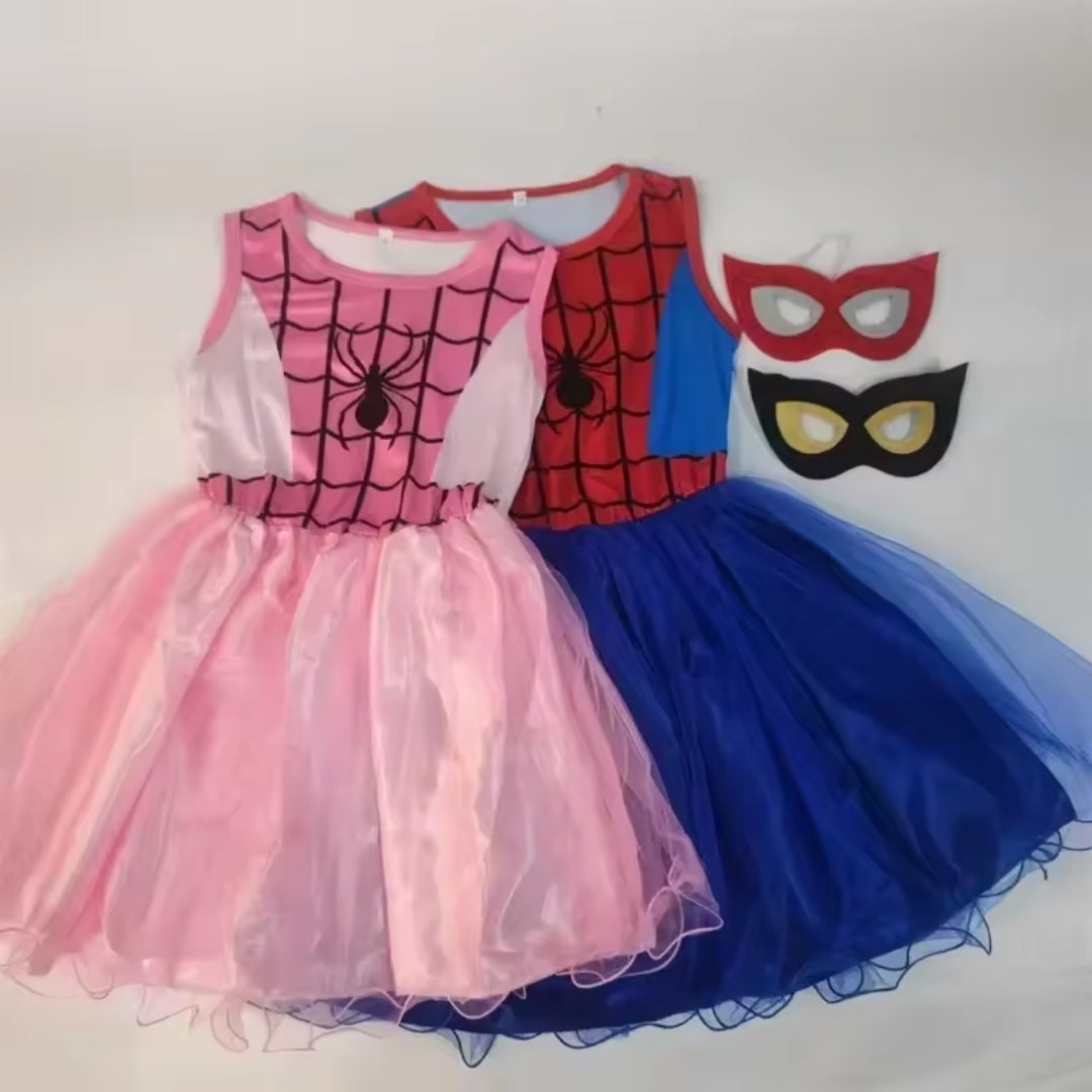Superheldenkostuum Kind Spinnenprint Uniseks Verkleedkleding Feest Halloween Carnaval Polyester Maskerade | Sulvida