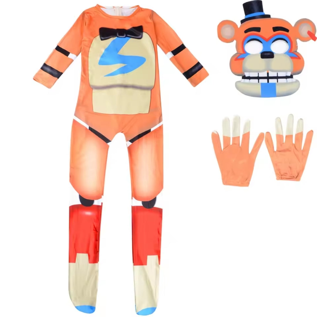 Kinderkostuum Konijn Jumpsuit Verkleedkleding Halloween Carnaval Cosplay Feesten Kinderfeestje Paars Bruin Pluche | Sulvida