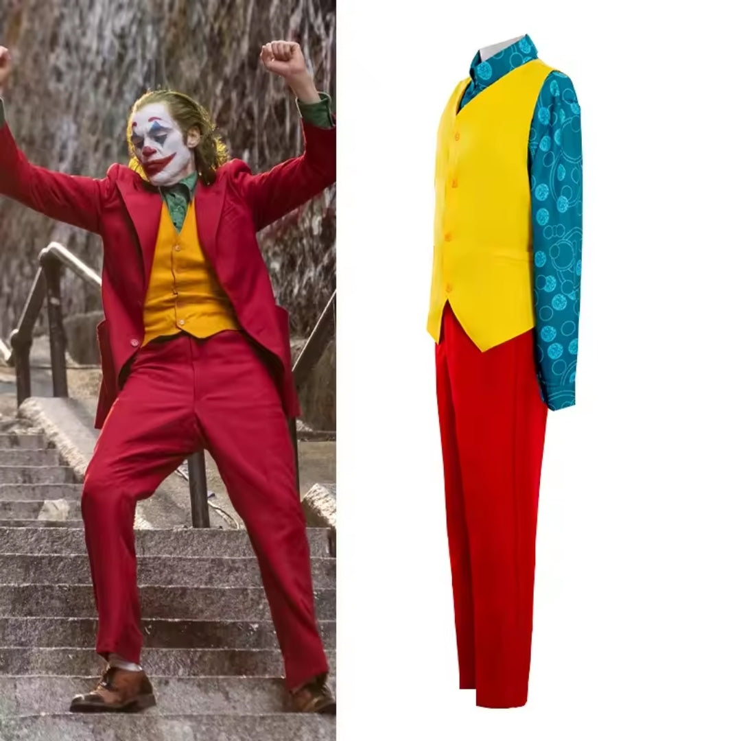 Clownkostuum voor Volwassenen met Groene Pruik Halloween Cosplay Carnaval Themafeest Verkleedkleding Outfit | Sulvida