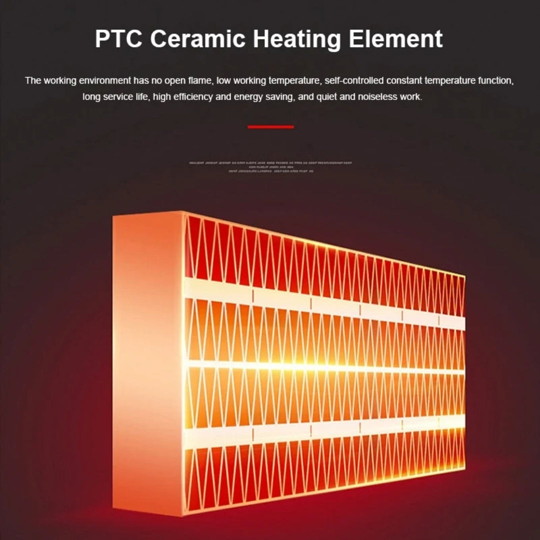 Stopcontactverwarming 500W met Afstandsbediening Timer en Thermostaat Keramisch voor Kleine Ruimtes Energiezuinig | Sulvida