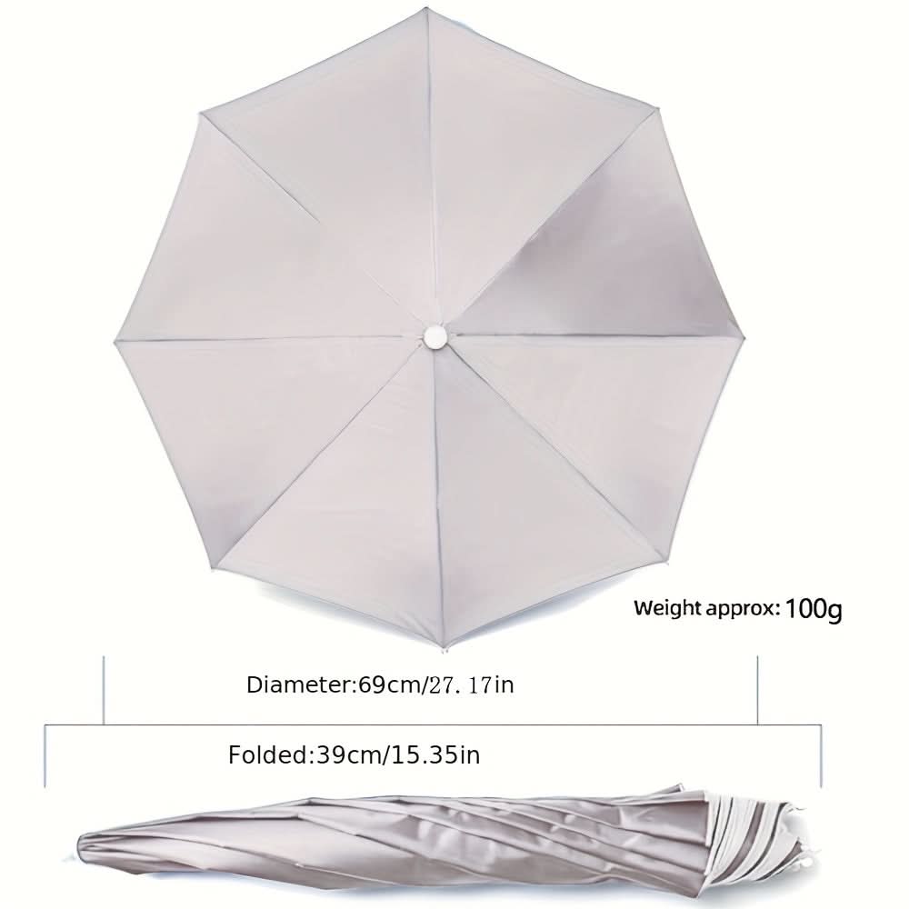 Opvouwbare Zonnehoed met Hoofdband Handen Vrij Parasol Hoofd UV Bescherming Tuin Vissen Wandelen Strand | Sulvida