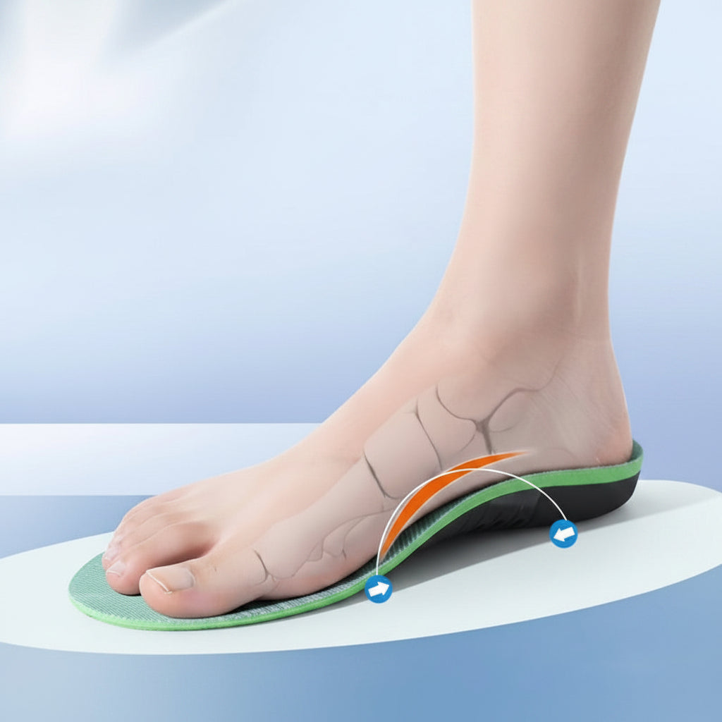 Semelles orthopédiques avec soutien de la voûte plantaire haute pour un confort quotidien, un maintien ferme du pied et un soulagement de la douleur | Sulvida