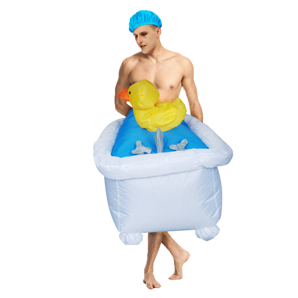 Opblaasbaar Toilet Kostuum voor Volwassenen – Carnaval Party Outfit Feestpak Humor Grappig Verkleedpak | Sulvida