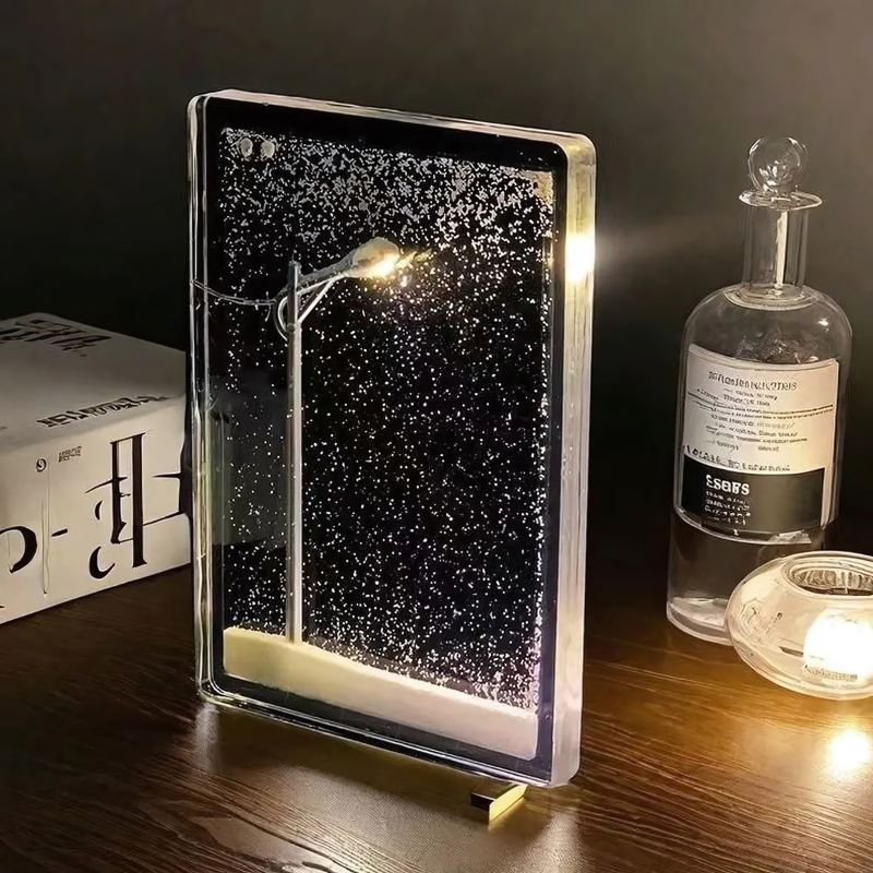 Sneeuwbol Lantaarn met LED Verlichting en Vallende Sneeuw Effect – Decoratieve Winterlamp voor een Magische Sfeer | Sulvida