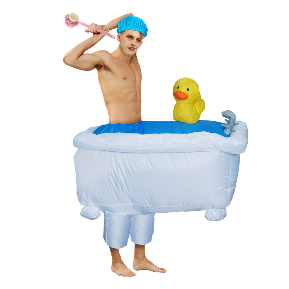 Opblaasbaar Toilet Kostuum voor Volwassenen – Carnaval Party Outfit Feestpak Humor Grappig Verkleedpak | Sulvida