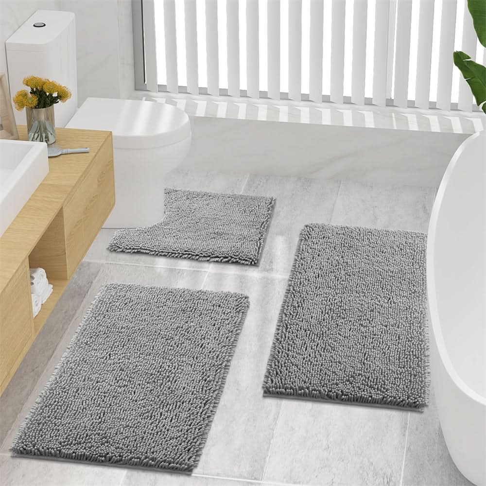 Badmat Antislip Sneldrogend Chenille Microvezel Zacht Gehoningraat Ondergrond Badkamer 40x60 50x80 60x90 | Sulvida