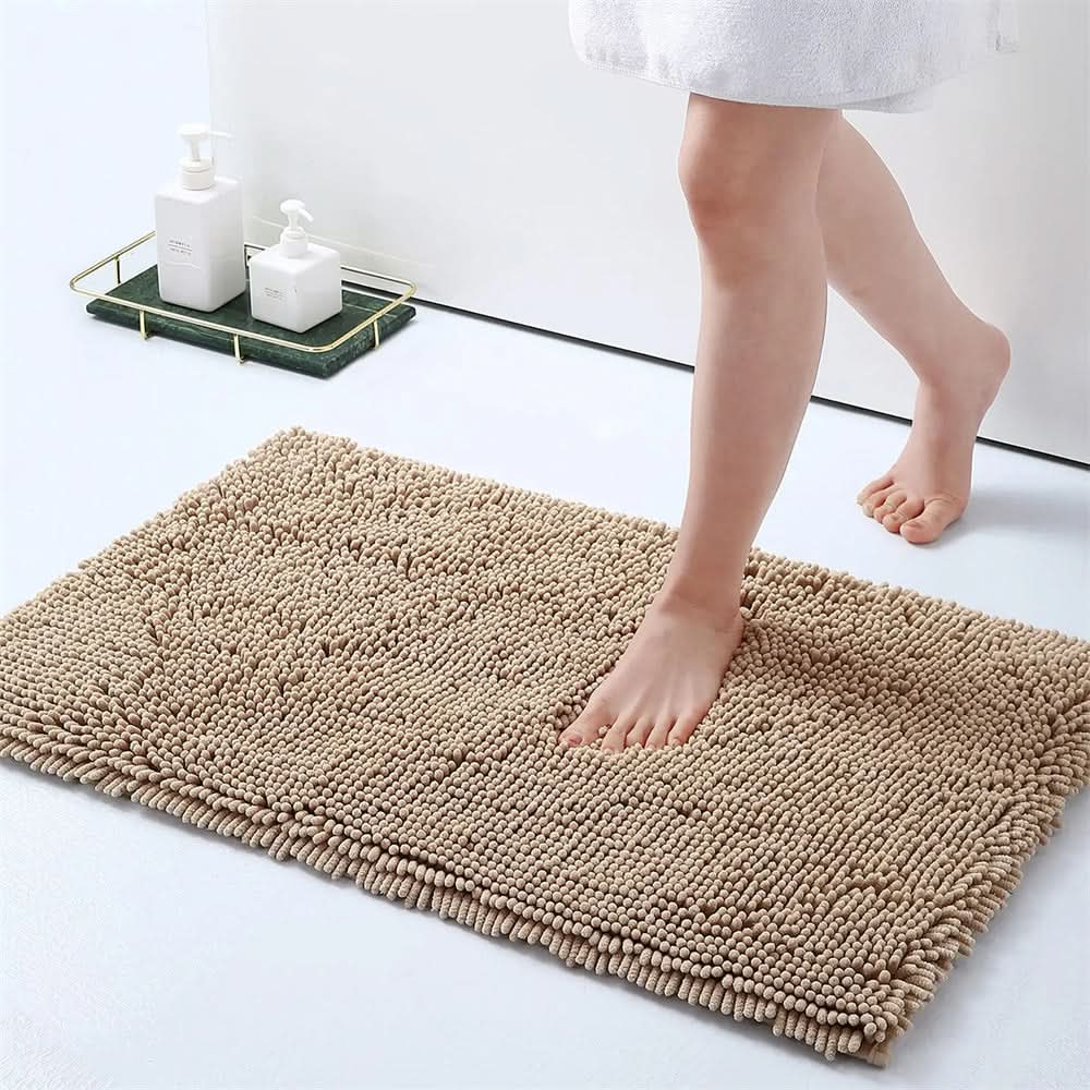 Badmat Antislip Sneldrogend Chenille Microvezel Zacht Gehoningraat Ondergrond Badkamer 40x60 50x80 60x90 | Sulvida