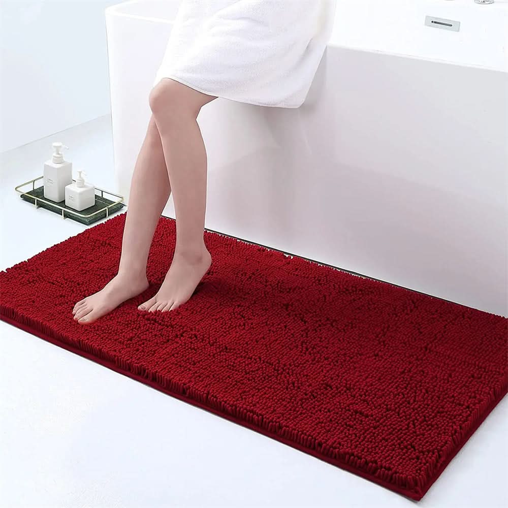 Badmat Antislip Sneldrogend Chenille Microvezel Zacht Gehoningraat Ondergrond Badkamer 40x60 50x80 60x90 | Sulvida