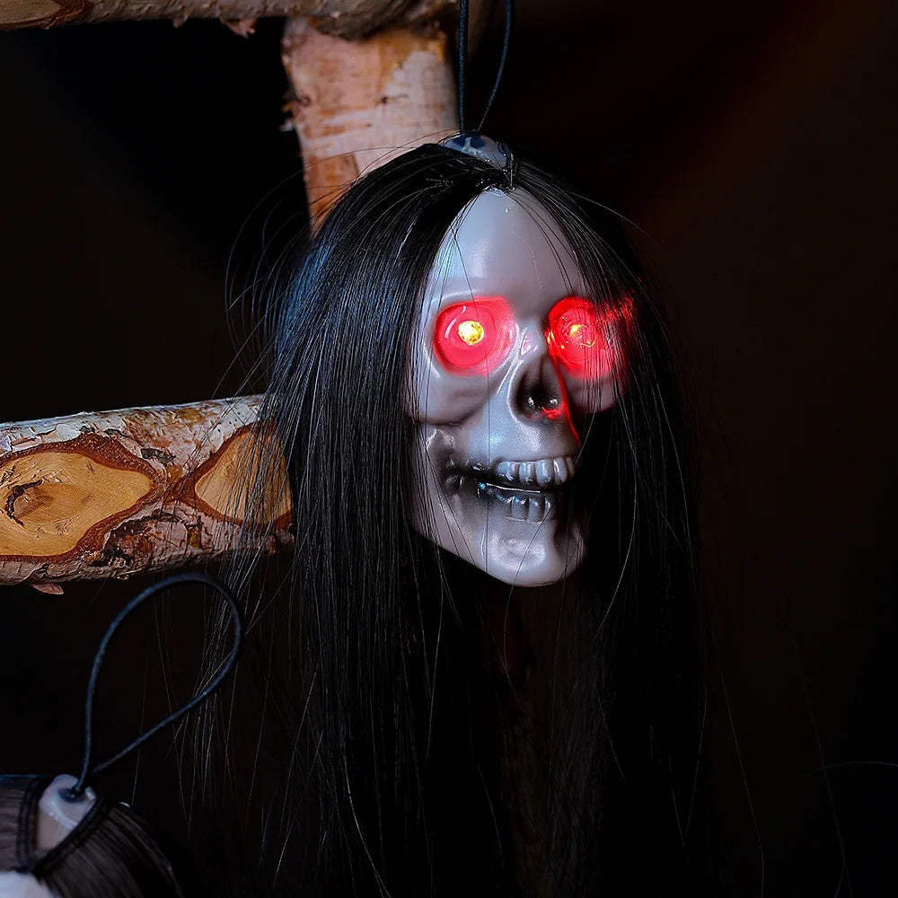 Hangende Spook Skelet Decoratie met LED Verlichting – 30 Stuks Halloween Figuren voor Feest en Thuis | Sulvida