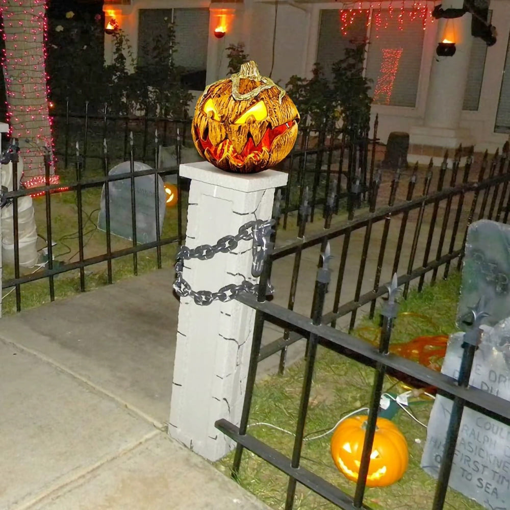 Geluid-Geactiveerde Pompoen met Verlichte Ogen voor Halloween Feest Decoratie en Griezelige Sfeer Creatie | Sulvida
