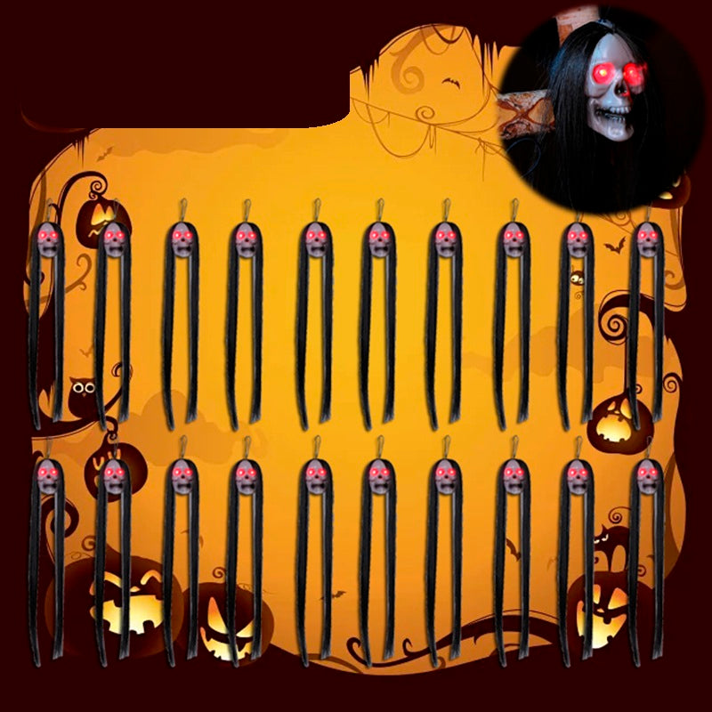 Hangende Spook Skelet Decoratie met LED Verlichting – 30 Stuks Halloween Figuren voor Feest en Thuis | Sulvida