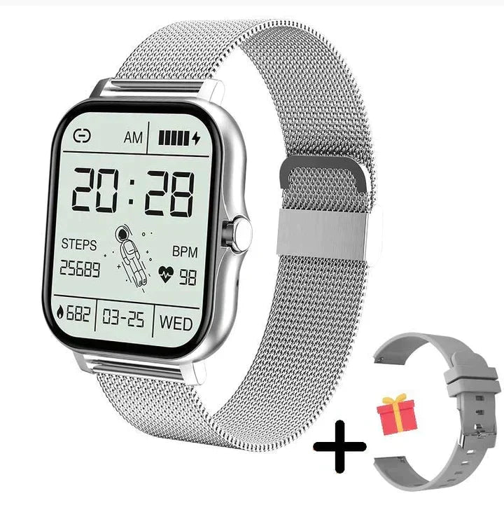 Multifunctionele smartwatch met gezondheidssensoren en lange batterijduur | Sulvida