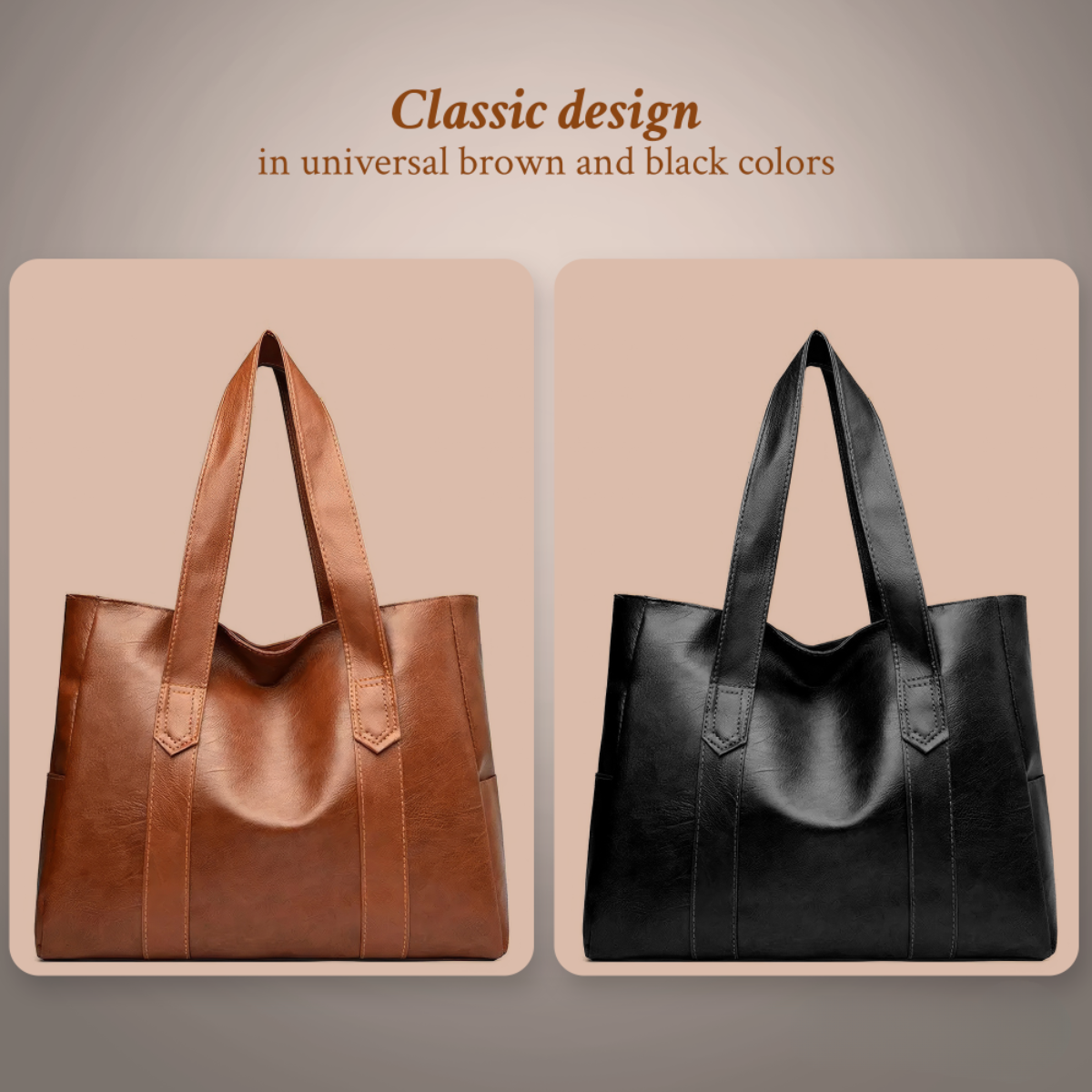 Sac à bandoulière en cuir avec fermeture magnétique, café, cognac, beige, sac à main vintage, bandoulière pour femme, élégant | Sulvida