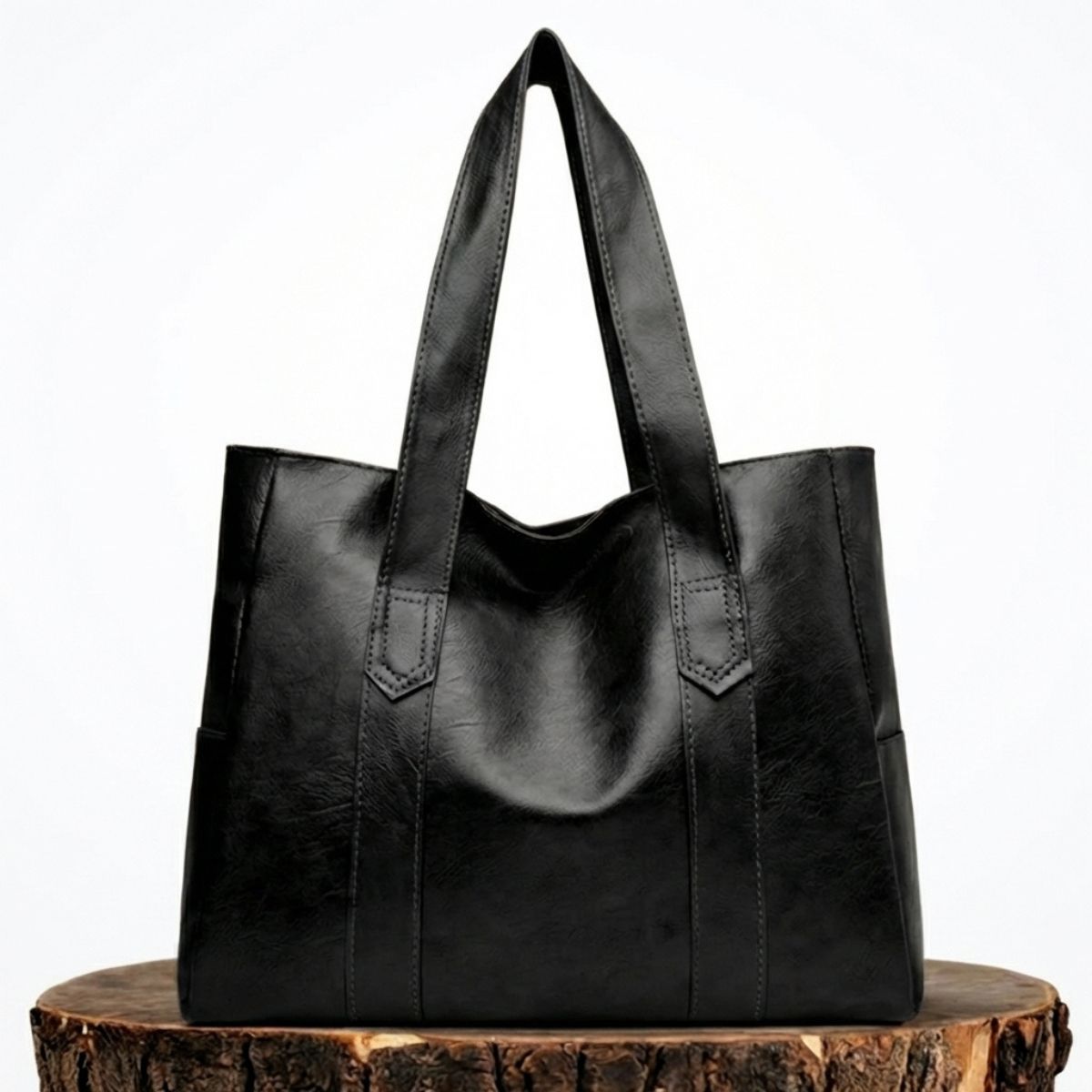Sac à bandoulière en cuir avec fermeture magnétique, café, cognac, beige, sac à main vintage, bandoulière pour femme, élégant | Sulvida