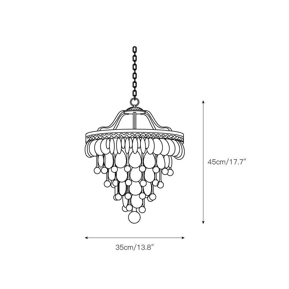 Kristallen Kroonluchter met Ijzeren Armen – Antiek Brons Vintage Plafondlamp voor Woonkamer Eetkamer | Sulvida