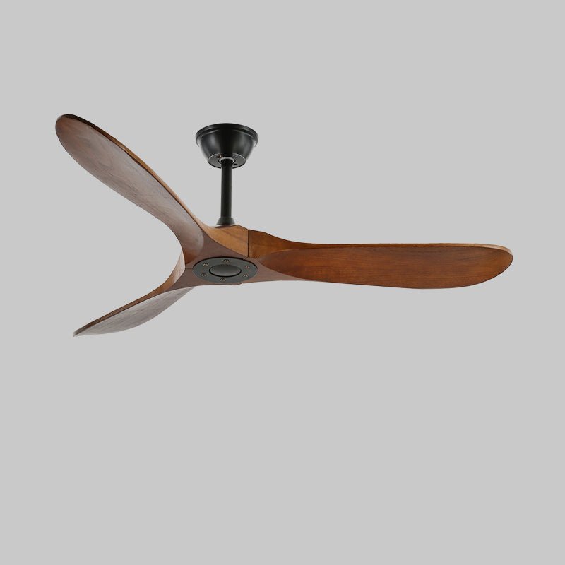 Plafondventilator Met Houten Bladen Afstandsbediening 6 Snelheden 106cm 132cm Diameter Verstelbaar Plafond | Sulvida