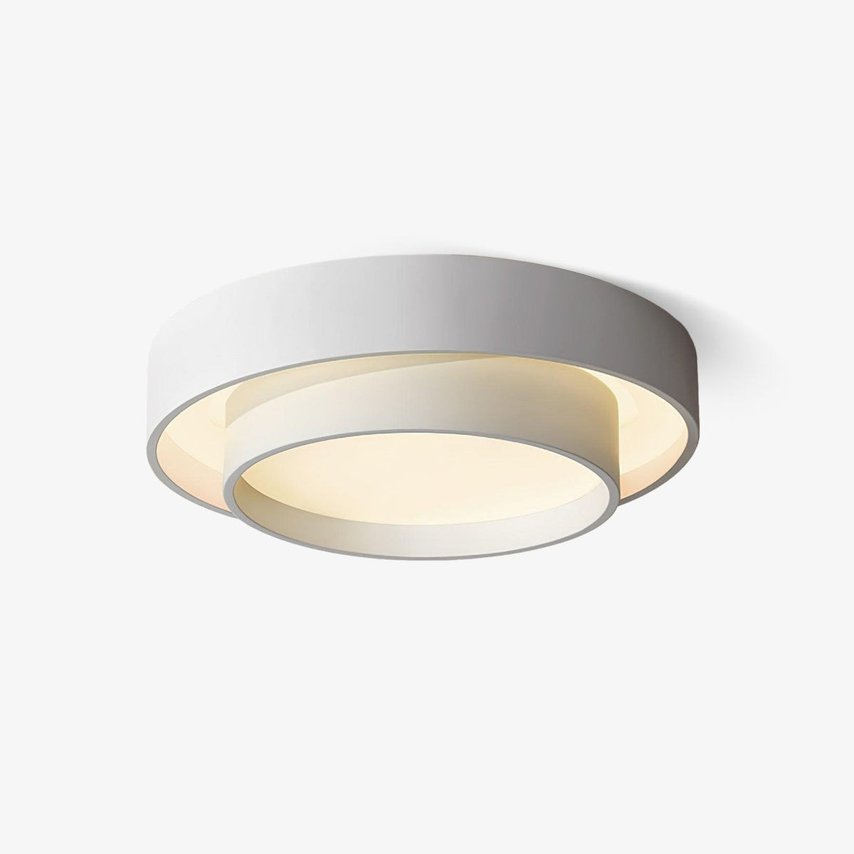 Plafondlamp Dubbele Ring Cilindervorm Modern Dimbaar met Afstandsbediening Strak Design Woonkamer Slaapkamer | Sulvida