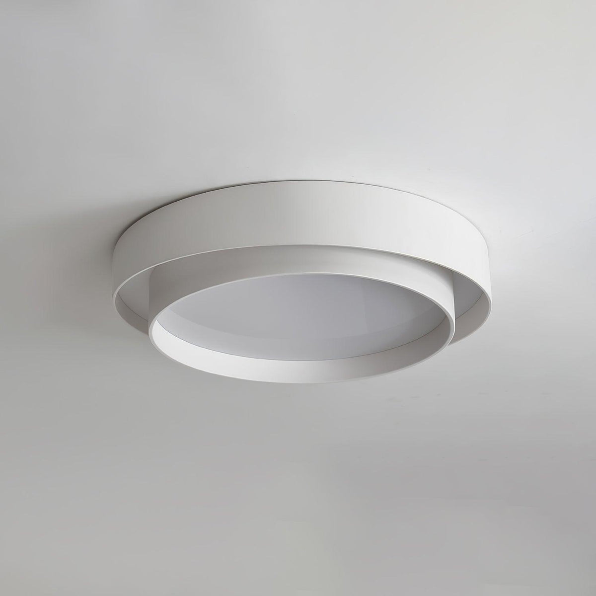 Plafondlamp Dubbele Ring Cilindervorm Modern Dimbaar met Afstandsbediening Strak Design Woonkamer Slaapkamer | Sulvida