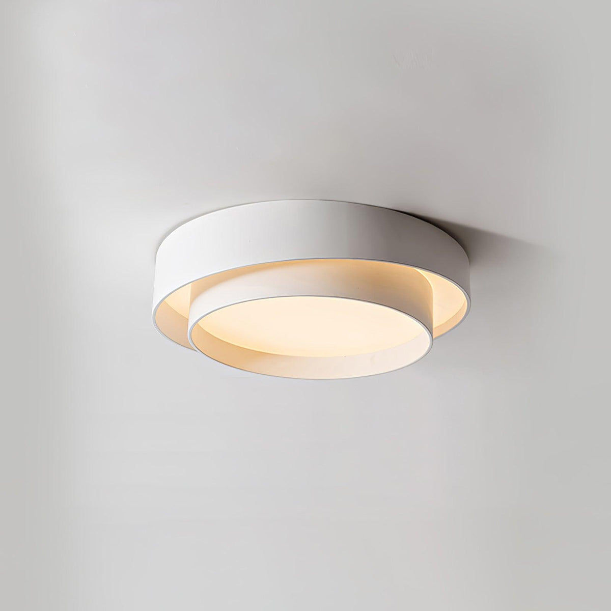 Plafondlamp Dubbele Ring Cilindervorm Modern Dimbaar met Afstandsbediening Strak Design Woonkamer Slaapkamer | Sulvida