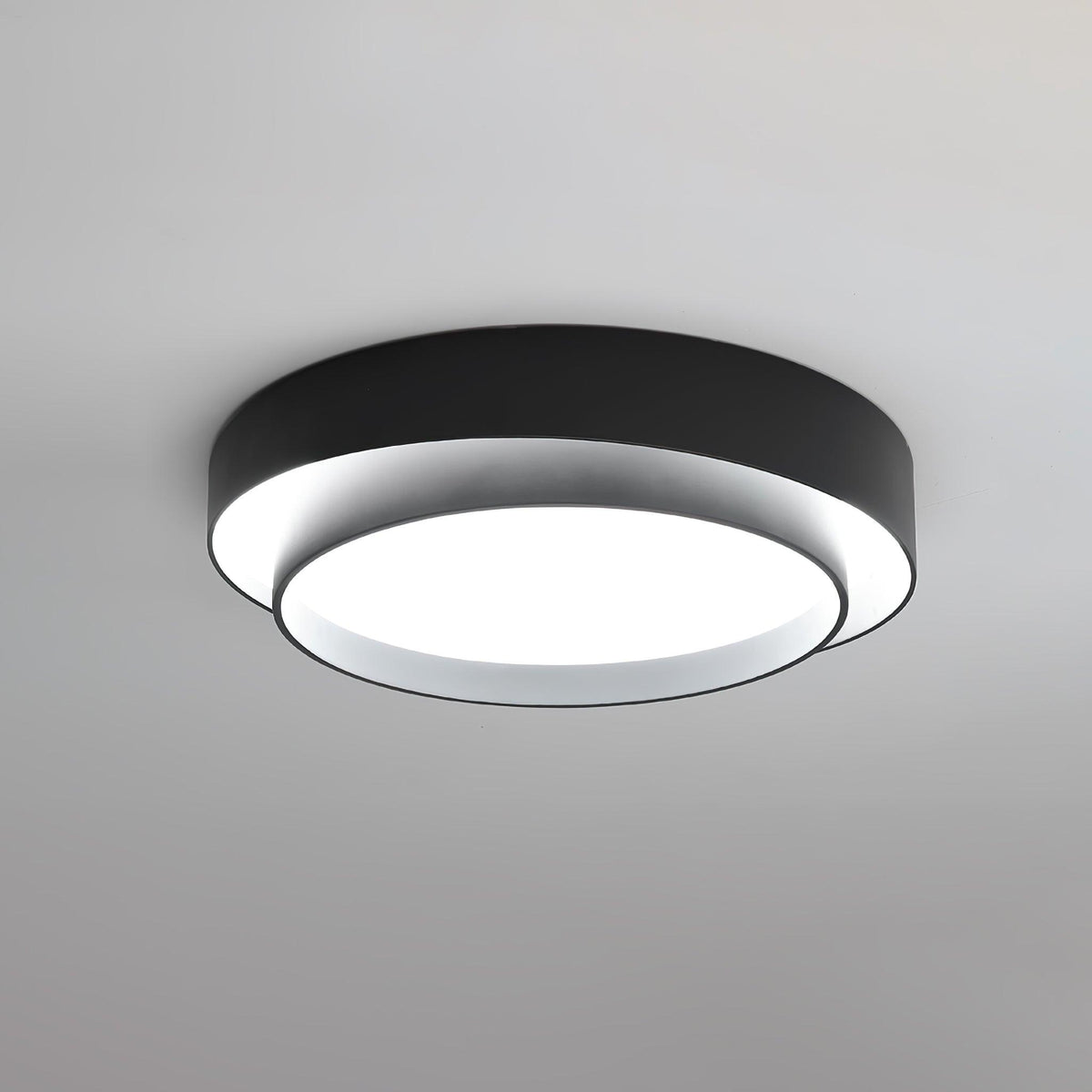 Plafondlamp Dubbele Ring Cilindervorm Modern Dimbaar met Afstandsbediening Strak Design Woonkamer Slaapkamer | Sulvida
