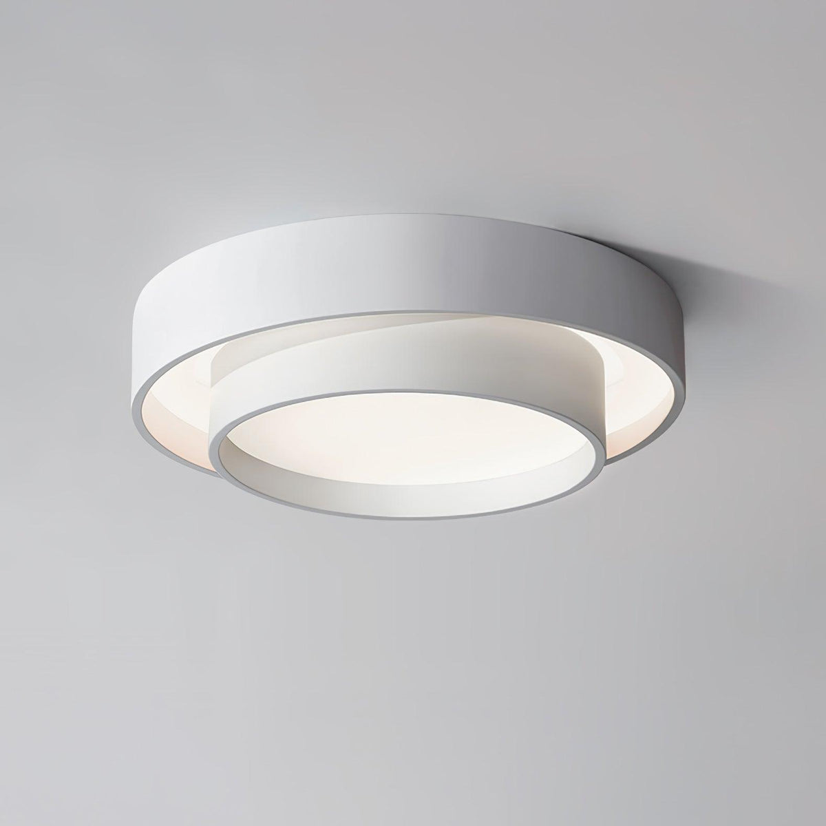 Plafondlamp Dubbele Ring Cilindervorm Modern Dimbaar met Afstandsbediening Strak Design Woonkamer Slaapkamer | Sulvida